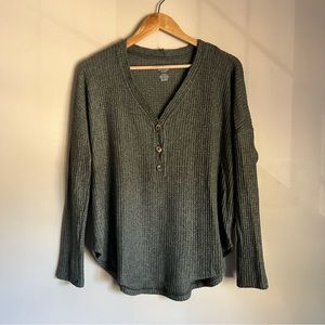 American Eagle Soft and Sexy Waffle Plush Henley